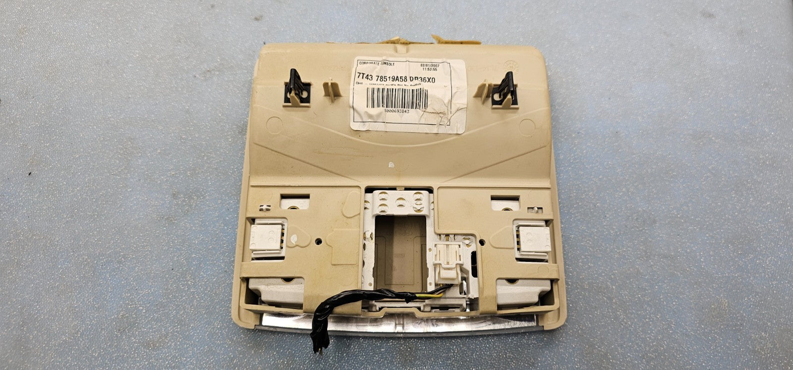 🔥07-19 EDGE TAURUS F150 FRONT OVERHEAD CONSOLE DOME LIGHT STORAGE ASSEMBLY TAN