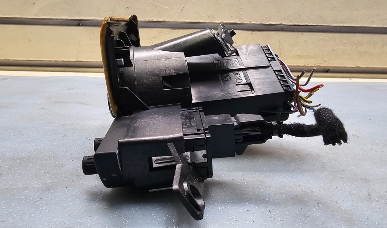 🔥02-09 Audi A4 A4 QUATRO S4 Headlight Control Switch W/ Trim OEM WOOD BLACK