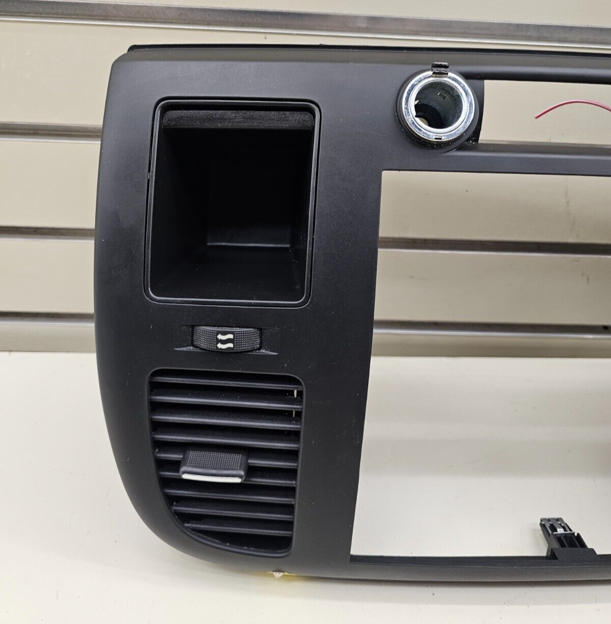 🔥07-14 Silverado SIERRA Center Dash Radio Bezel AC Climate Trim Panel Black B6
