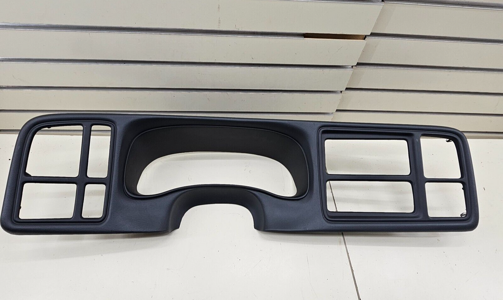 🔥99-02 CHEVY GMC INSTRUMENT Cluster Speedo Dash Panel Radio Bezel GRAPHITE C4
