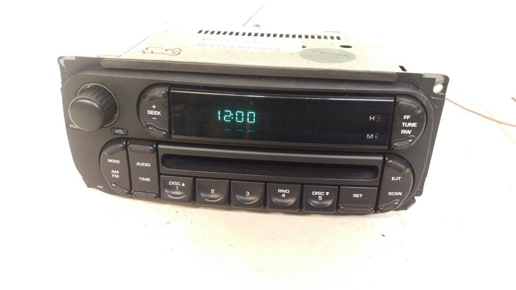 02-07 Dodge Ram Dakota Caravan Chrysler Jeep Dash radio single AM FM CD Player