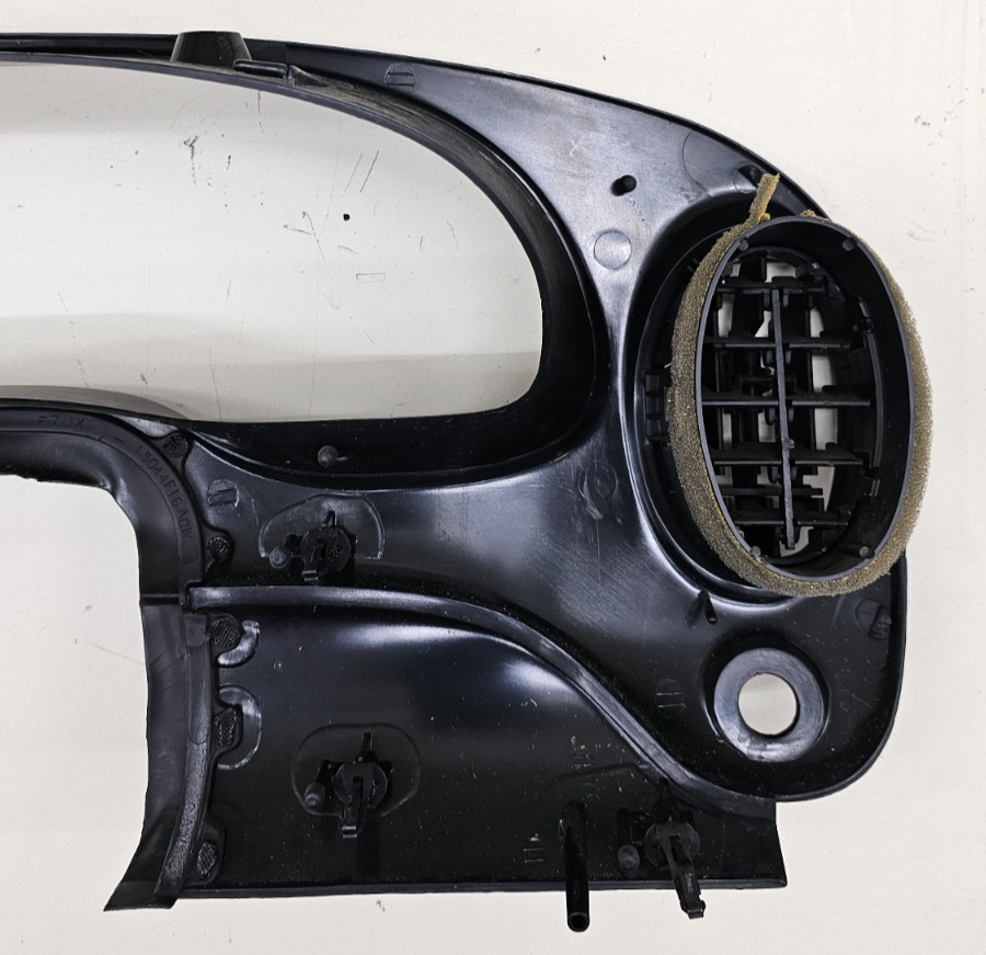 🔥97-03 Ford E-150 Econoline Dash Instrument Cluster Bezel Climate Radio Black