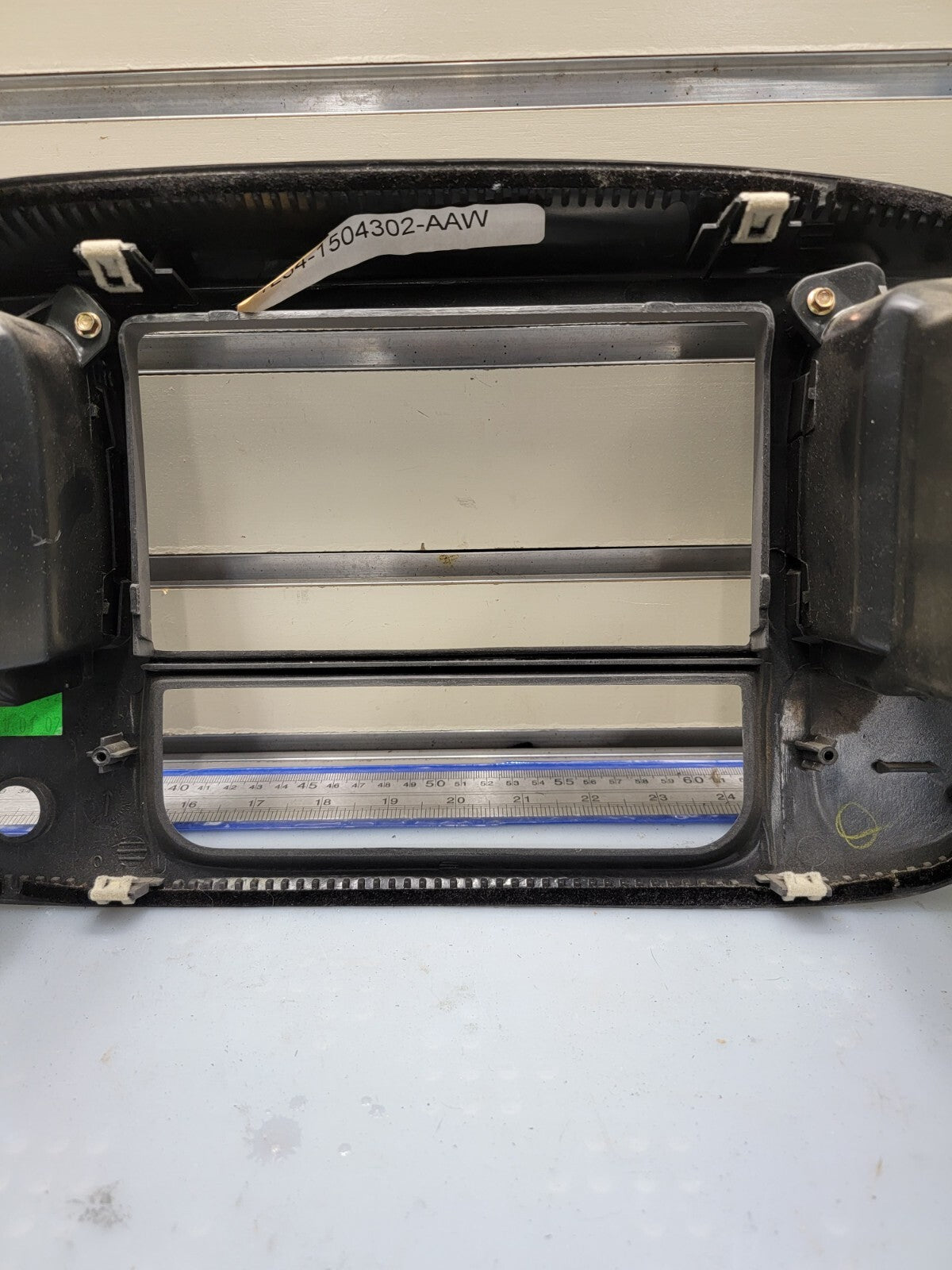 🔥97-03 Ford F150 Center Dash Radio Climate Trim BEZEL Panel AIRBG Line GRAY