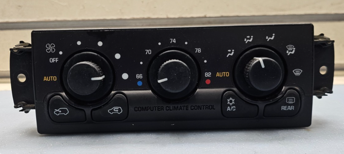 🔥00-02 Escalade Climate Control Switch Module AC Heat Temp Blower Fan Dial OEM