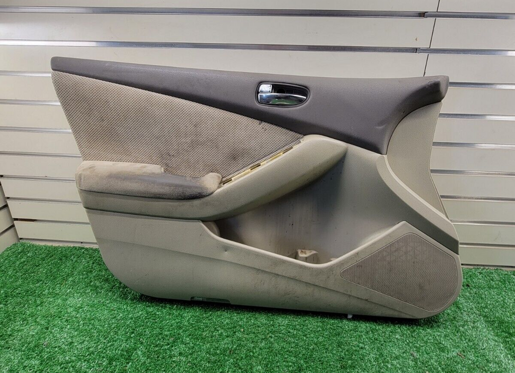 🔥2007-2012 Nissan Altima Left Driver Door Panel Trim Cover Handle OEM Gray