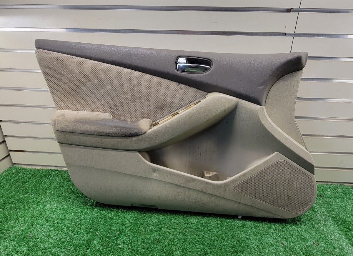 🔥2007-2012 Nissan Altima Left Driver Door Panel Trim Cover Handle OEM Gray