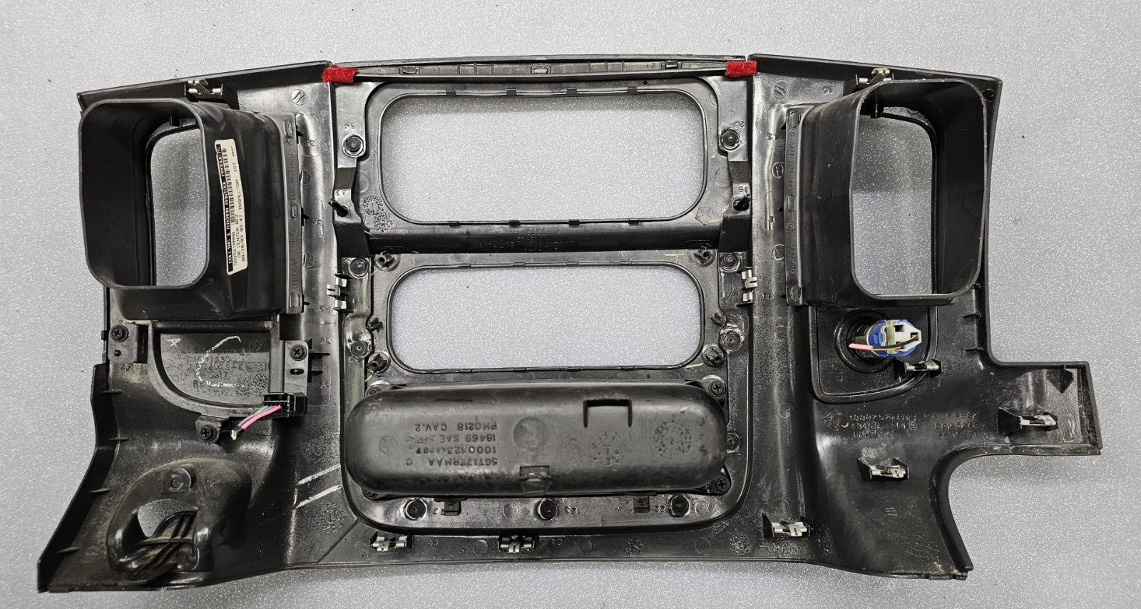🔥02-05 Dodge RAM Dash RADIO Audio Stereo Bezel Climate Trim Panel Black B10