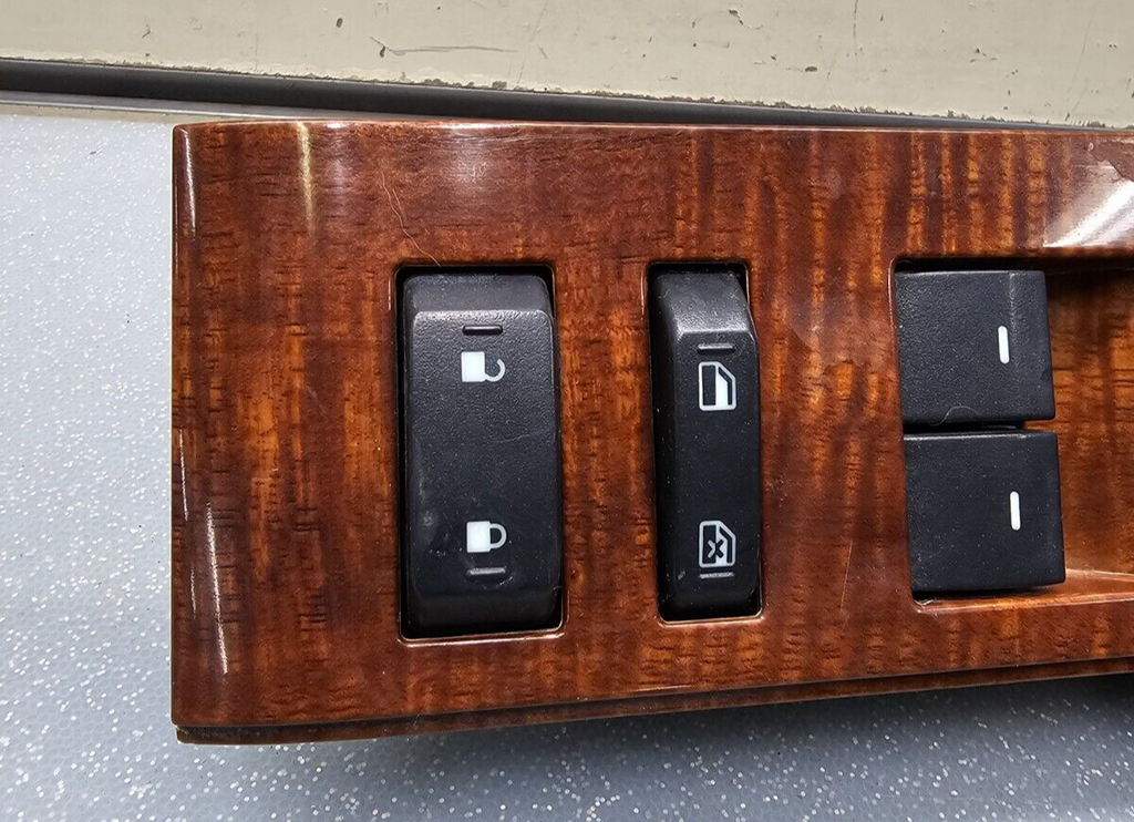 🔥06-10 EXPLORER MOUNTAINEER FRONT LEFT DRIVER MASTER WINDOW LOCK SWITCH WOOD