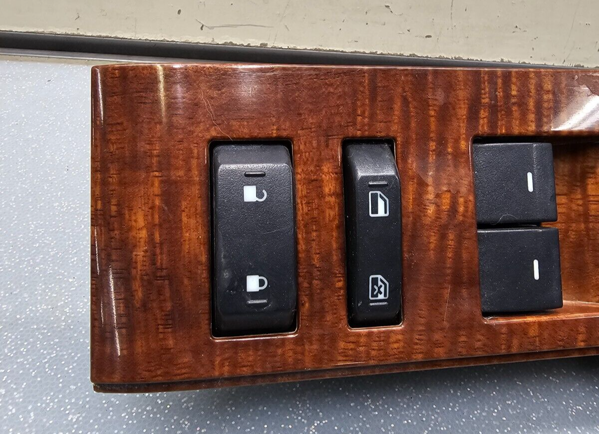🔥06-10 EXPLORER MOUNTAINEER FRONT LEFT DRIVER MASTER WINDOW LOCK SWITCH WOOD
