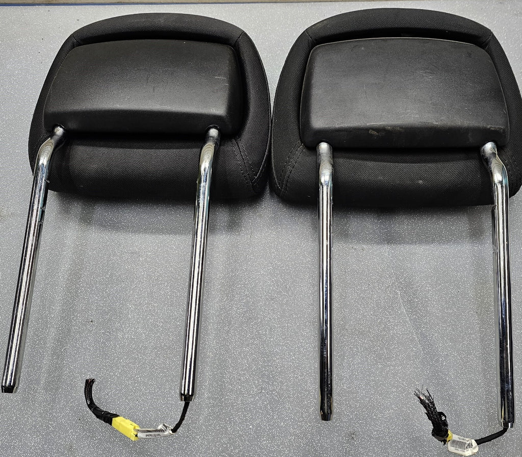 🔥10-14 Dodge Avenger / Chrysler 200 Front Seat HEADREST Set 2 Cloth BLACK CH51
