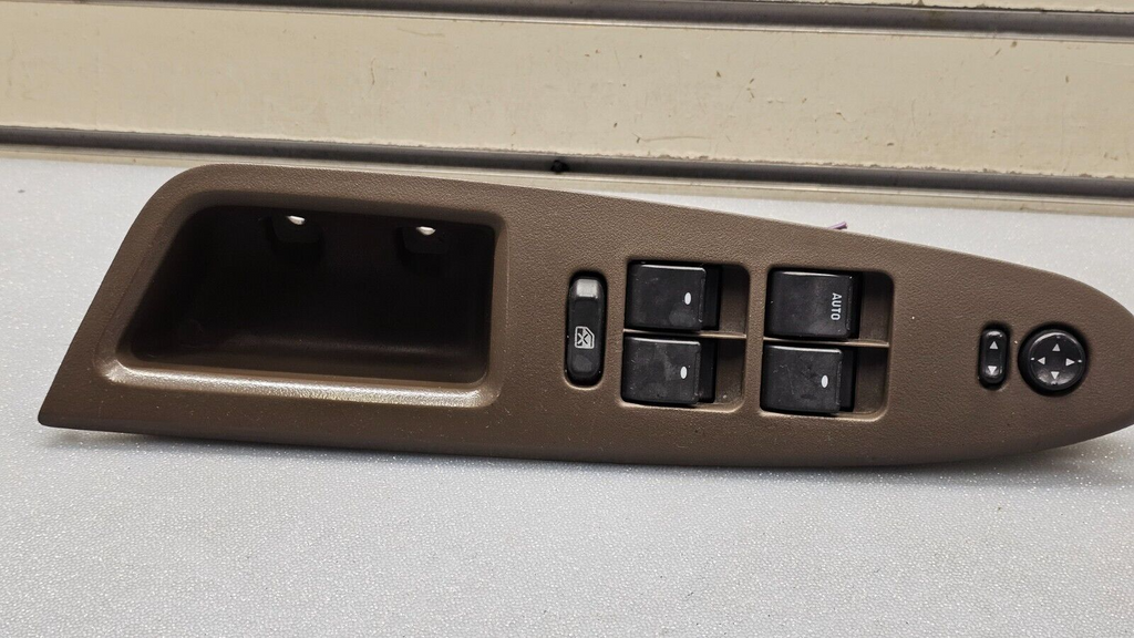 🔥06-08 IMPALA LEFT DRIVER MASTER POWER WINDOW SWITCH BEZEL ASSEMBLY DARK TAN