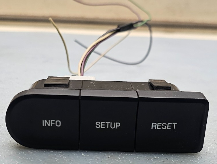 🔥07-10 Ford Edge Dash Driver Info Display Setup Switch Button Assembly Black