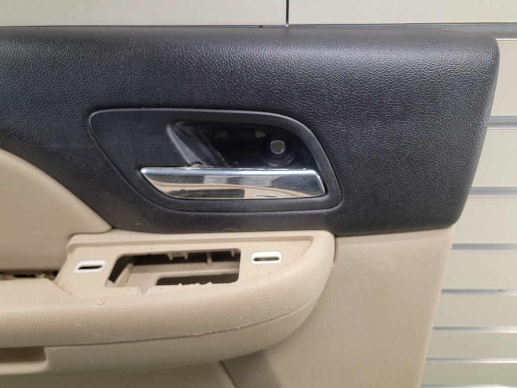 🔥07-13 CHEVY SILVERADO 1500 rear LEFT INTERIOR DOOR TRIM PANEL TAN