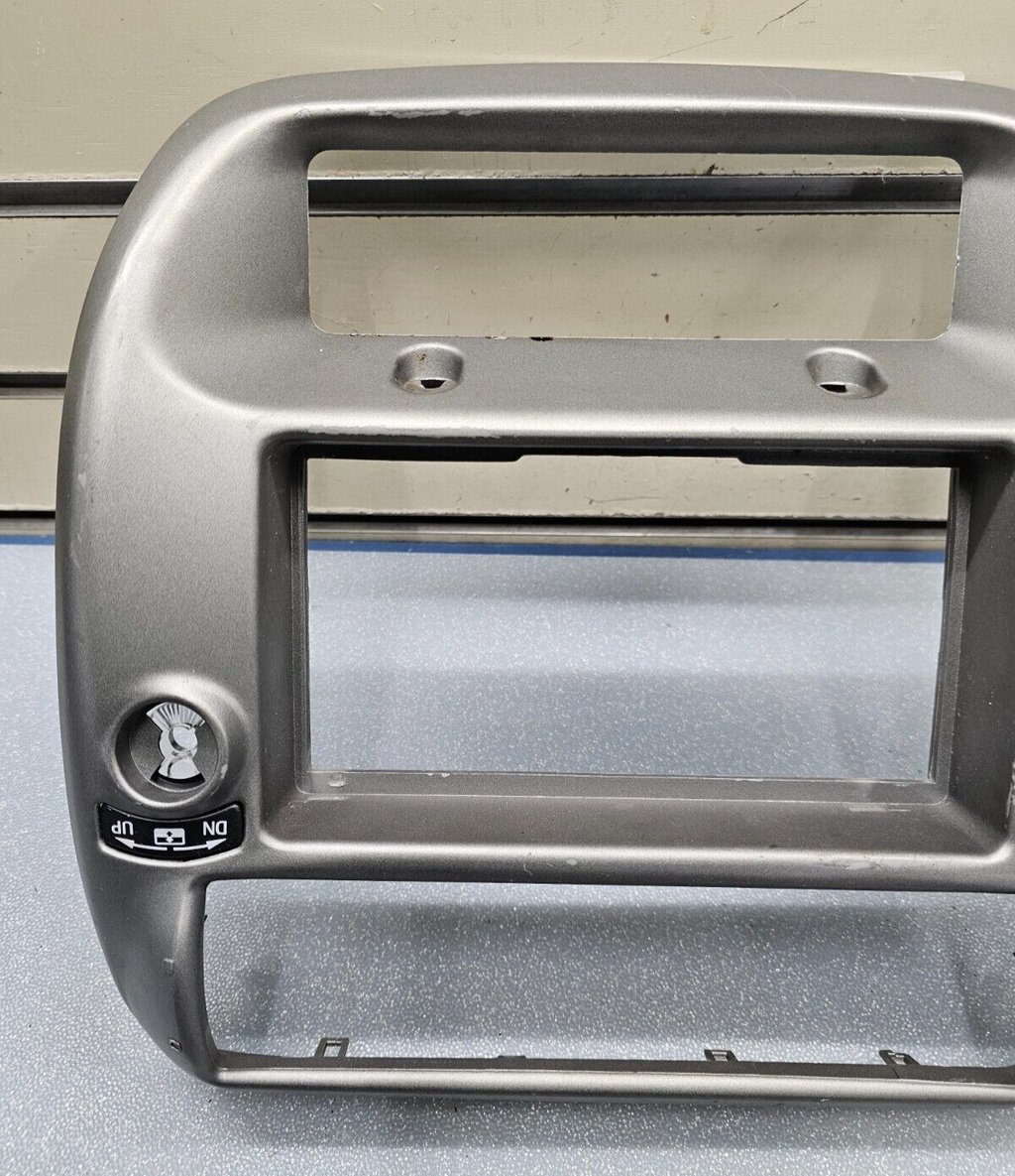 95-10 Ford Ranger EXPLORER Center Dash Radio Trim Surround Bezel Trim SILVER B2