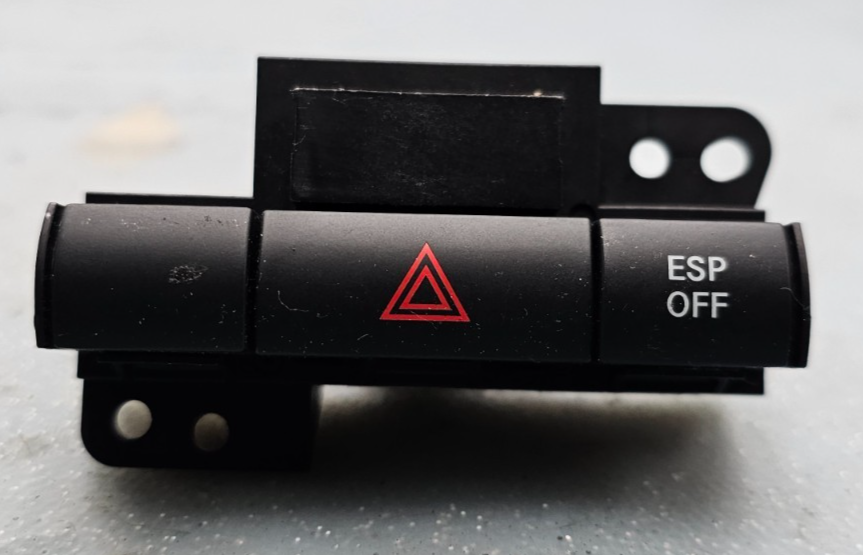 🔥09-10 Chrysler 300 Caravan Hazard Light ESP Off Traction Control Switch Black