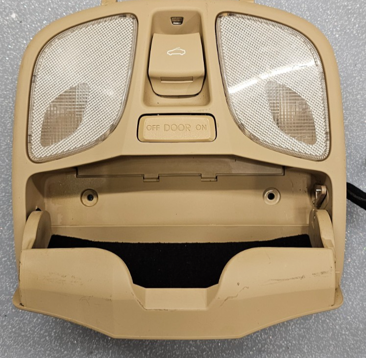 🔥11-14 HYUNDAI SONATA OVERHEAD CONSOLE DOME LIGHT STORAGE SUNROOF STORAGE TAN