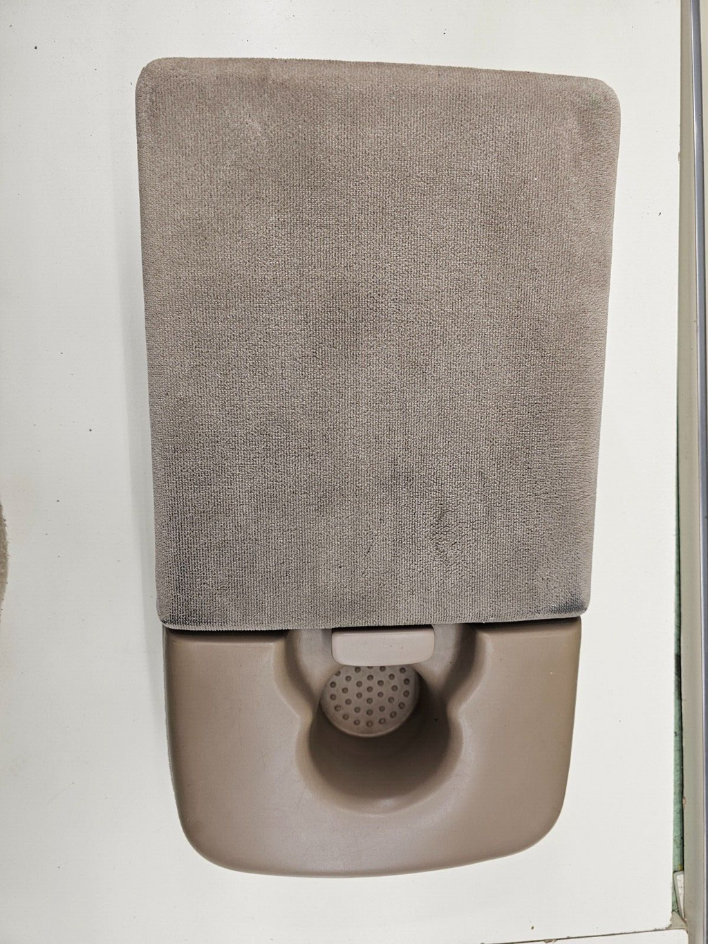 🔥97-03 F150 CENTER CONSOLE JUMP SEAT ARMREST 1 Cup Holder CLOTH/LEATHER Tan JS6