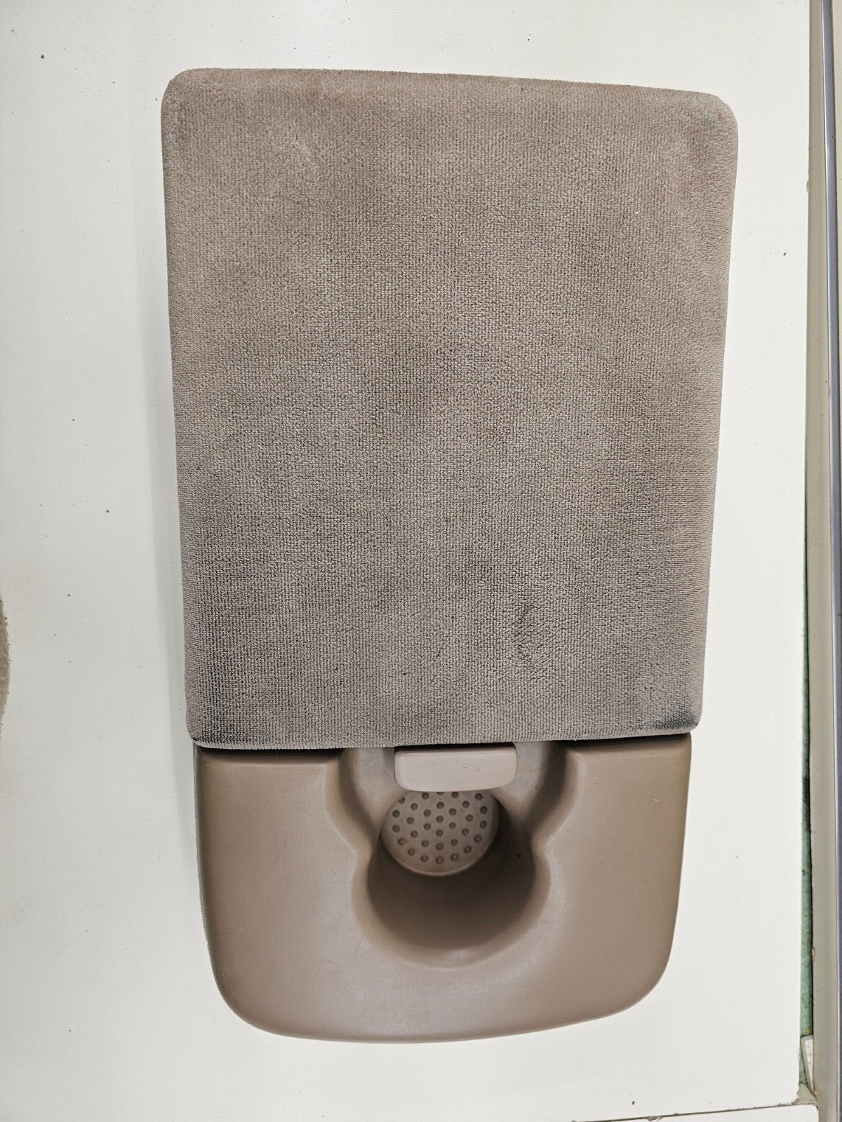 🔥97-03 F150 CENTER CONSOLE JUMP SEAT ARMREST 1 Cup Holder CLOTH/LEATHER Tan JS6