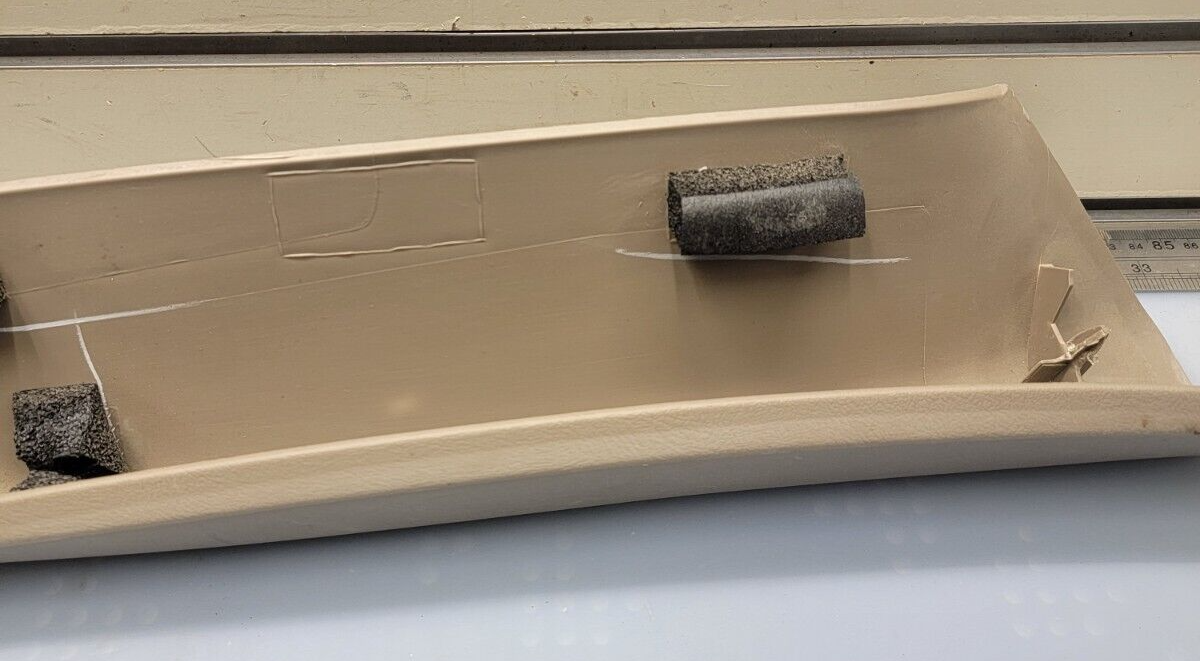 99-06 SILVERADO SIERRA Roof Molding A PILLAR Trim LEFT Driver Speak LIGHTTAN p3