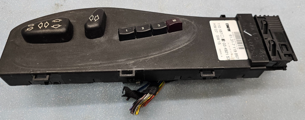 🔥00-06 BMW X5 RANGE ROVER LEFT DRIVER MEMORY SEAT POSITION CONTROL SWITCH BLACK