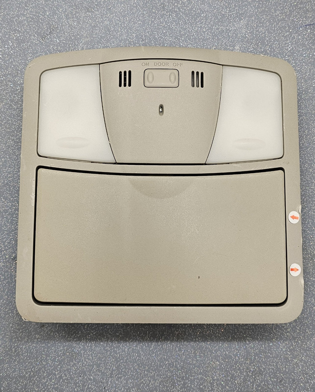 07-12 Nissan Altima Sunroof Overhead Console Dome Light Map Storage Assembly Tan