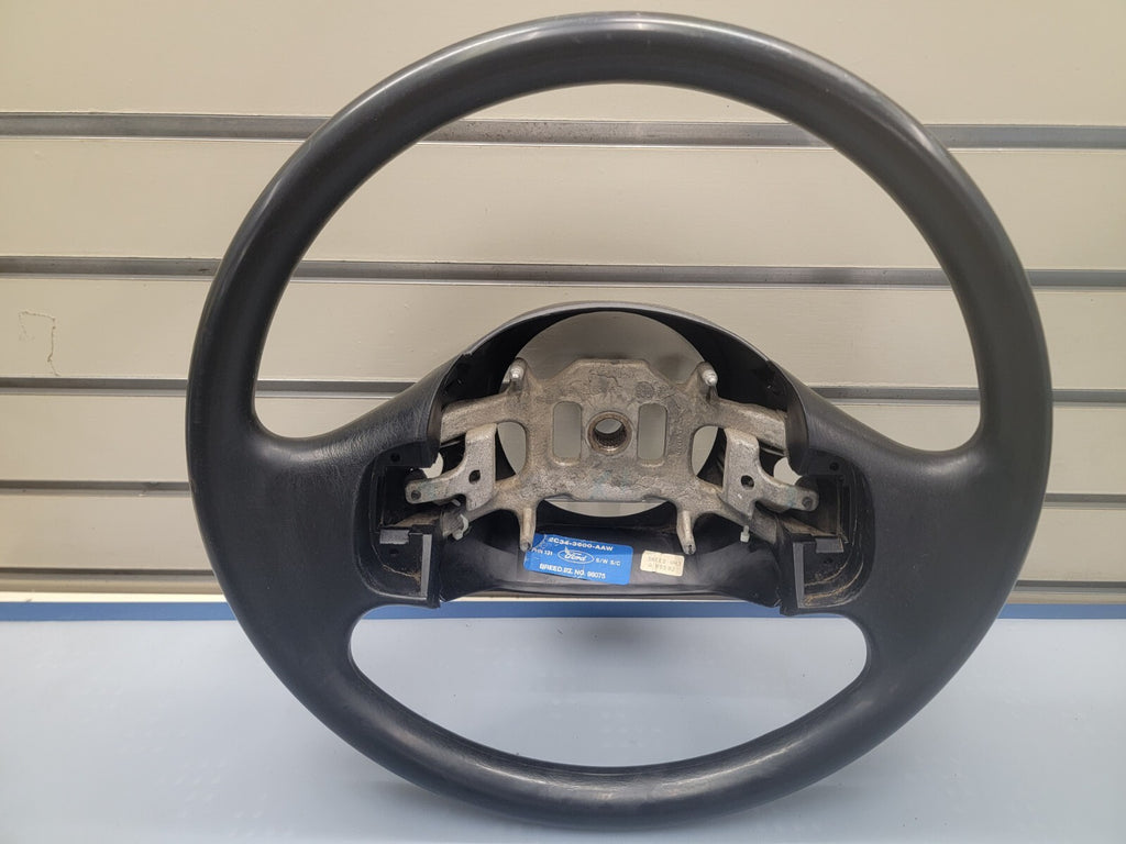 🔥1997-2003 Ford F-150 Leather Steering Wheel Cruise Dash Black