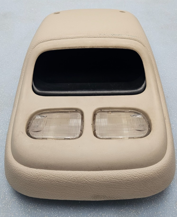 🔥94-97 Dodge RAM Front Overhead Console DOME Map Light Lamp Roof Storage Tan