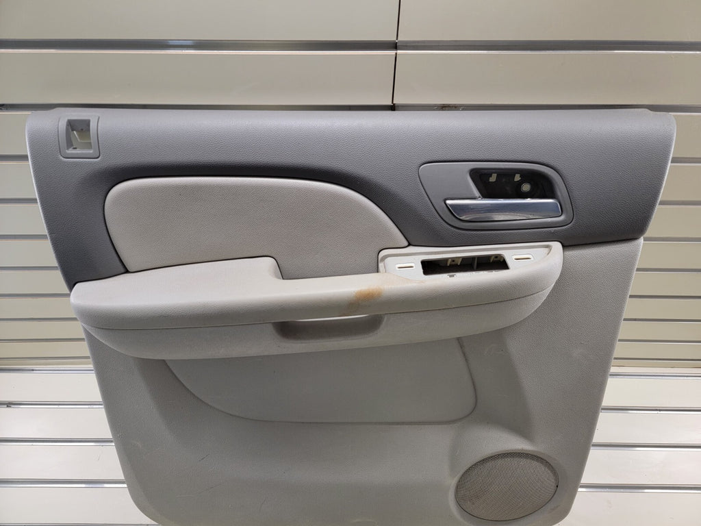 🔥07-13 CHEVY SILVERADO 1500 rear LEFT INTERIOR DOOR TRIM PANEL GRAY
