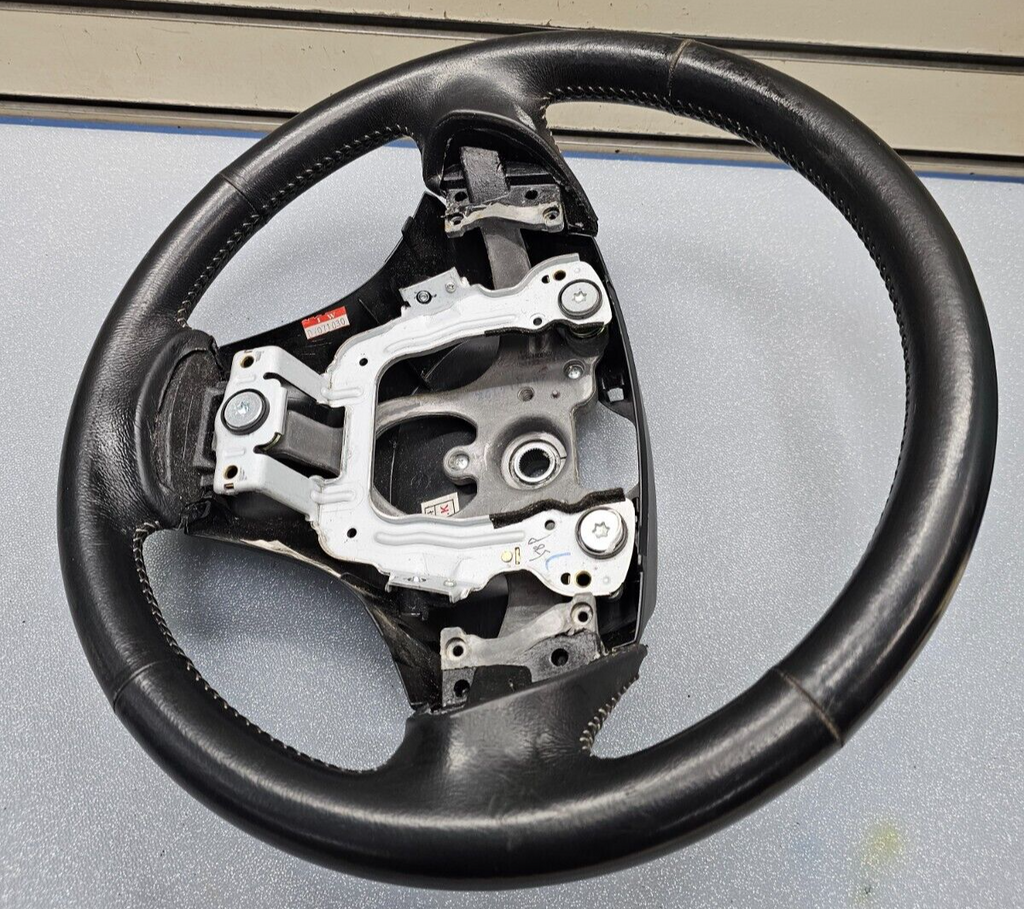 07-09 Elantra Left Driver Steering Column Wheel 9P Cruise Control Leather Black