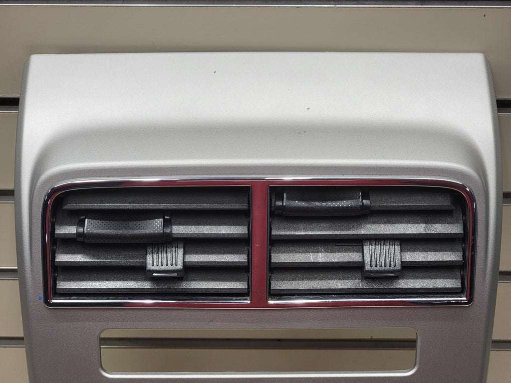 🔥07-10 Lincoln MKX Center Dash Radio Climate Trim Panel Bezel Air Vent Silver