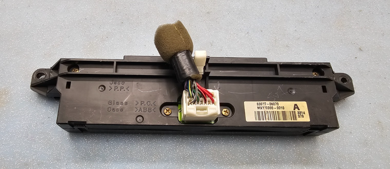 🔥02-06 Toyota Camry Digital Clock Time Display Right Passenger Assembly Black