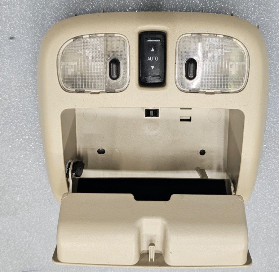 🔥10-12 Fusion Milan MKZ Overhead Console Dome Map Light Lamp Unit Storage TAN