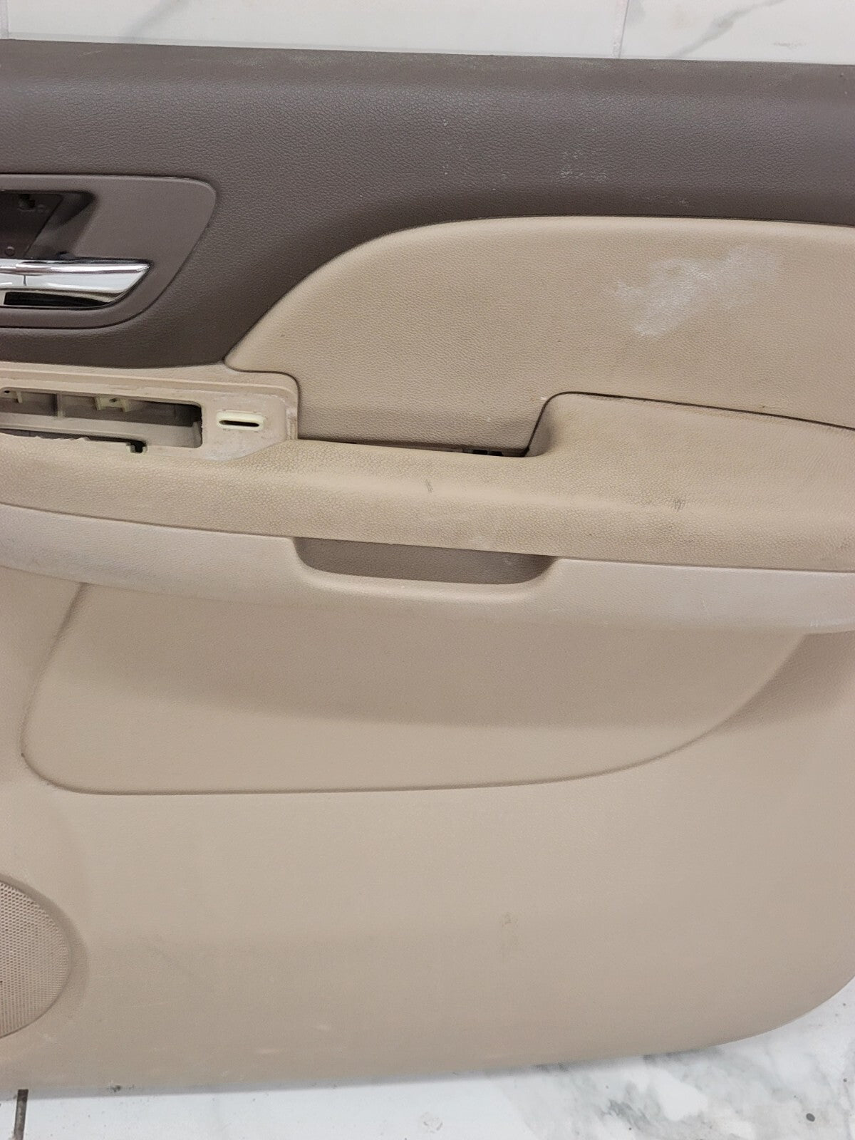 🔥07-13 CHEVY SILVERADO 1500 BACK right INTERIOR DOOR TRIM PANEL Tan/Brown
