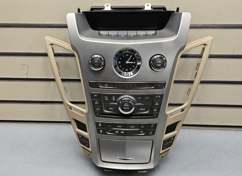 🔥08-13 Cadillac CTS Dash AM FM Radio Stereo Control Panel Trim Bezel Silver B44