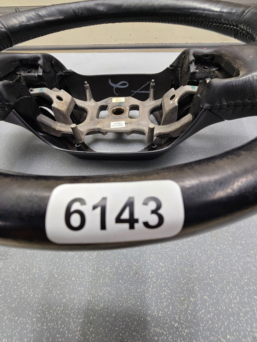 🔥1997-2003 Ford F-150 F-250 EXPEDITION Leather Steering Wheel Cruise Black OEM