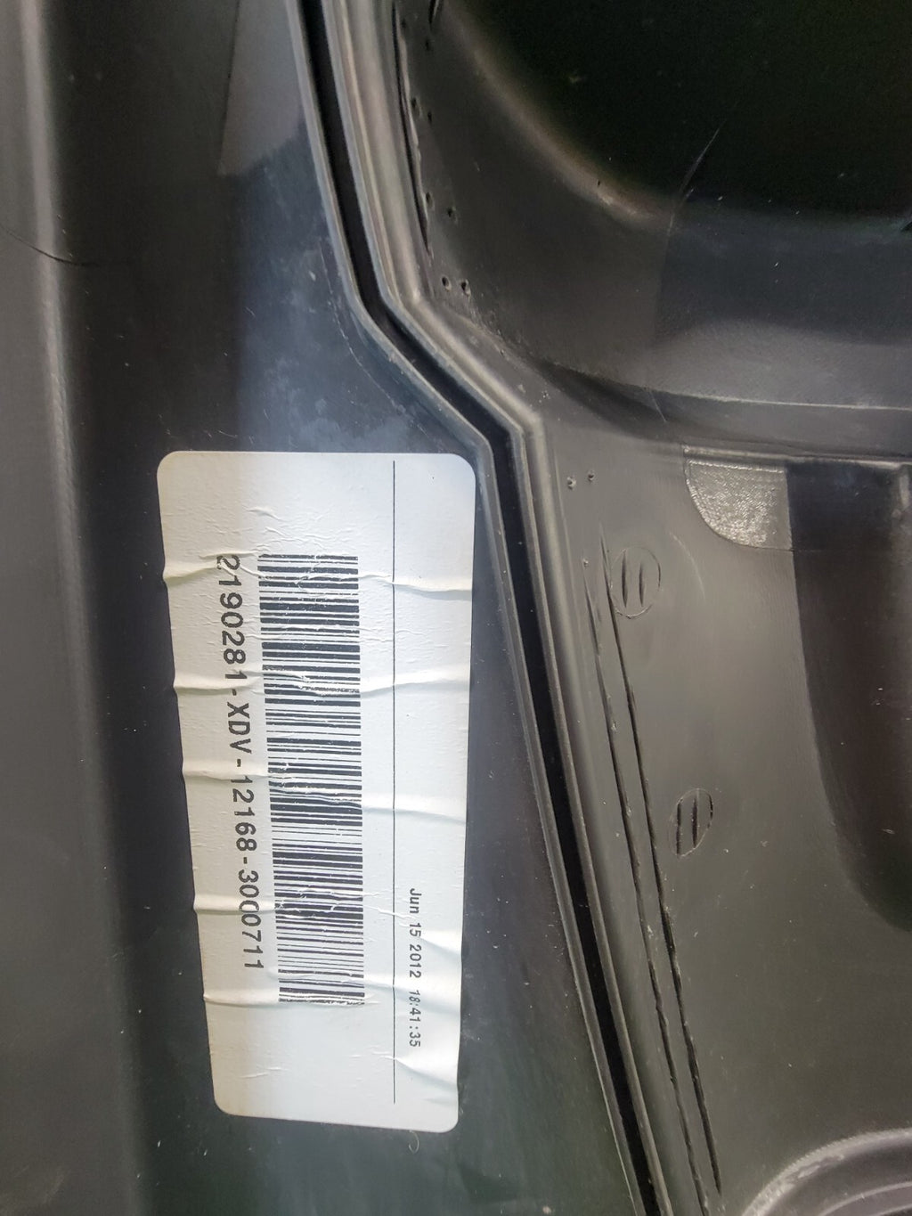 🔥2009-2012 Dodge Ram 1500 Quad Cab Black LEFT Rear DRIVER Door Trim Panel