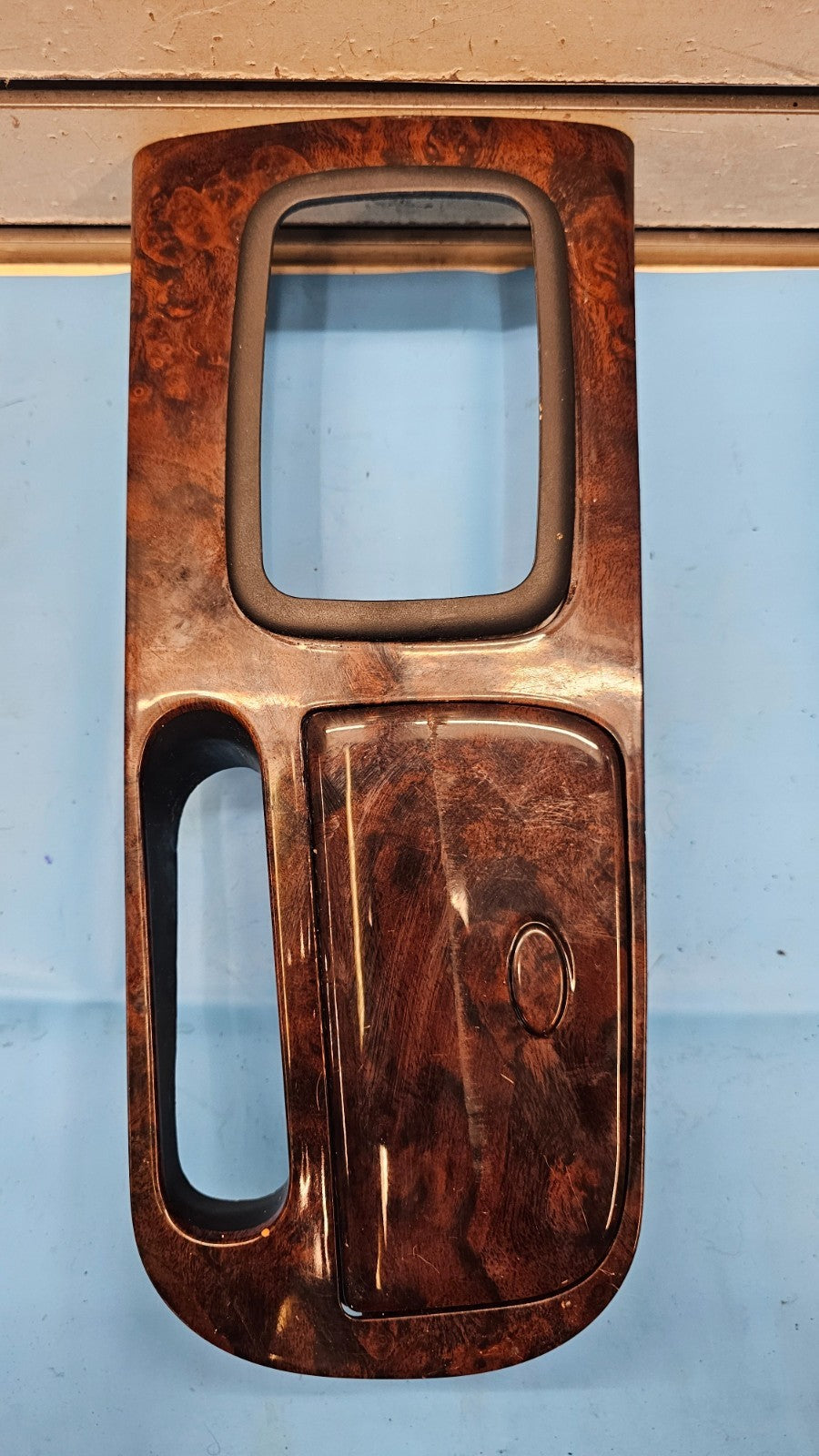 🔥01-05 Sonata Center Console Shifter Shift Trim Bezel Cup Drink Holder Wood