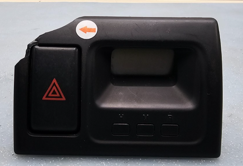 🔥98-02 Honda Accord Center Dash Clock Hazard Switch Board Digital Button Black