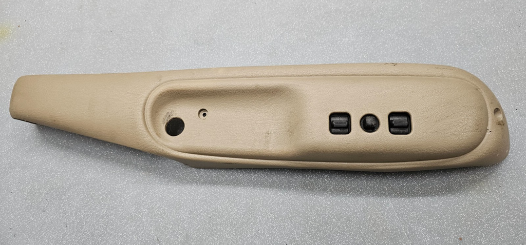 97-05 DODGE RAM GRAND CHEROKEE LEFT DRIVER POWER SEAT SWITCH BEZEL ASSEMBLY TAN