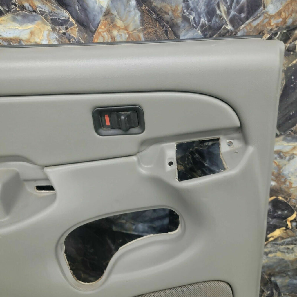 🔥99-06 Silverado YUKON Door Panel Rear LEFT - RIGHT Set /No Arm LIGHTGRAY H2 D7