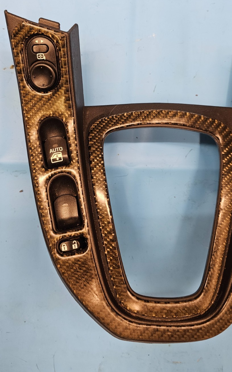 🔥06-07 Saturn Vue Console Master Power Window Switch Shifter Bezel Carbon Black