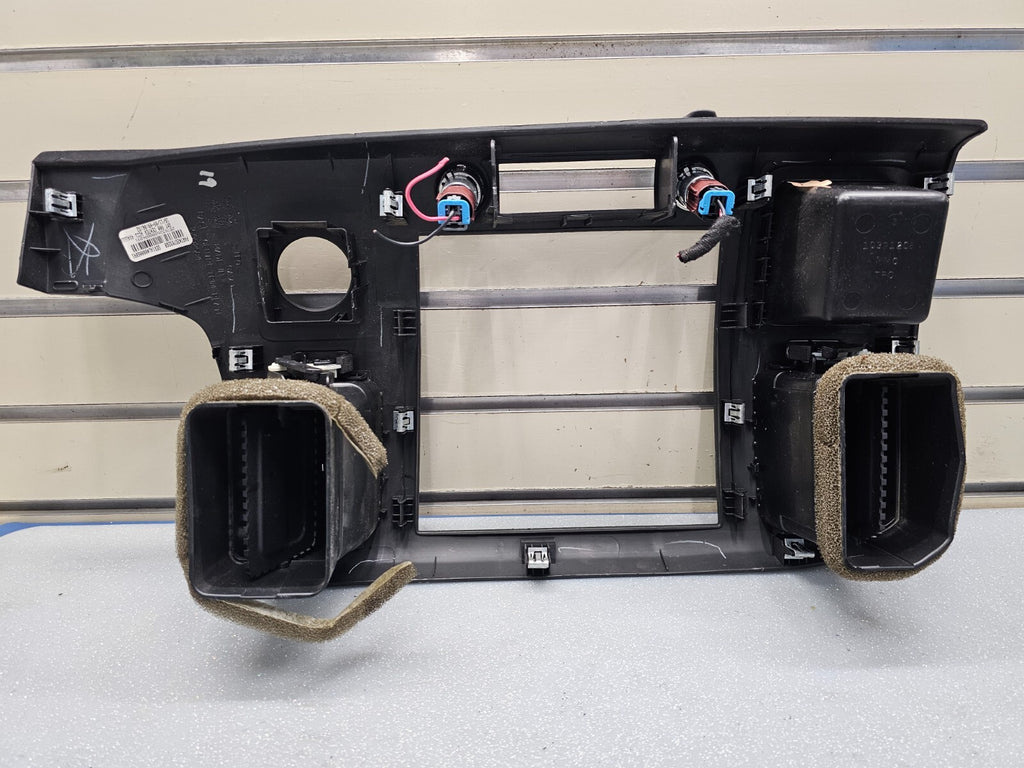 🔥07-14 Silverado SIERRA Center Dash Radio Bezel AC Climate Trim Panel BLACK B6