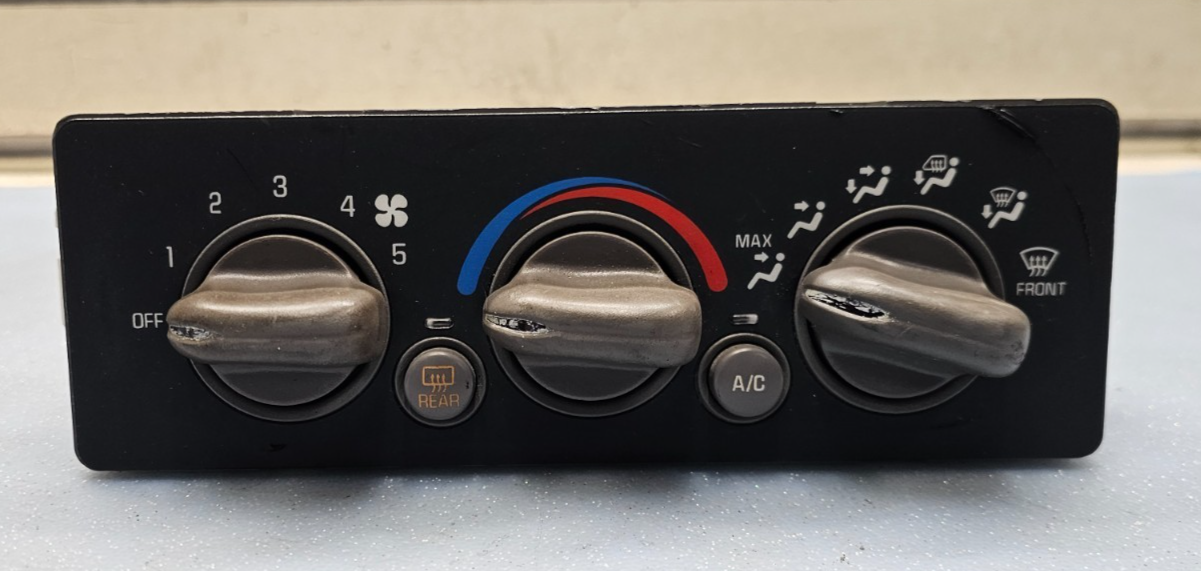 🔥01-05 GRAND AM Dash AC A/C HVAC Heater Temperature Climate Control Black