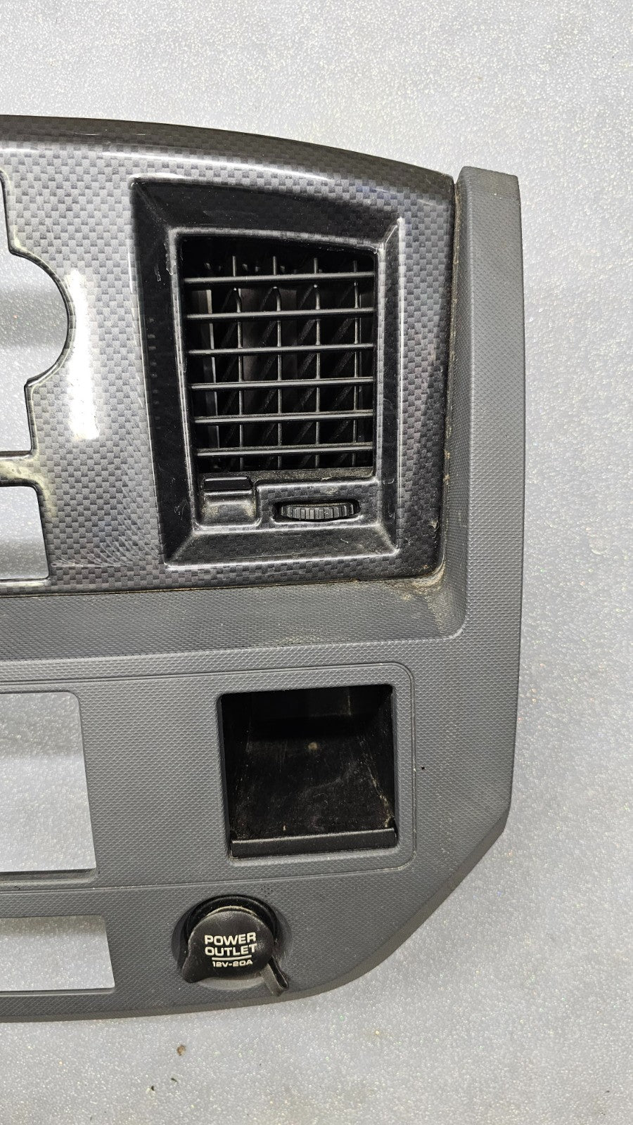 🔥06-08 Dodge RAM Dash RADIO Stereo Bezel Climate Trim Panel Silver/Grey B11