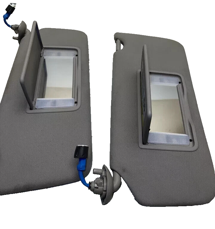 🔥08-12 HONDA ACCORD Pair Sun Visors Shades Left Driver Right Passenger GRAY OEM