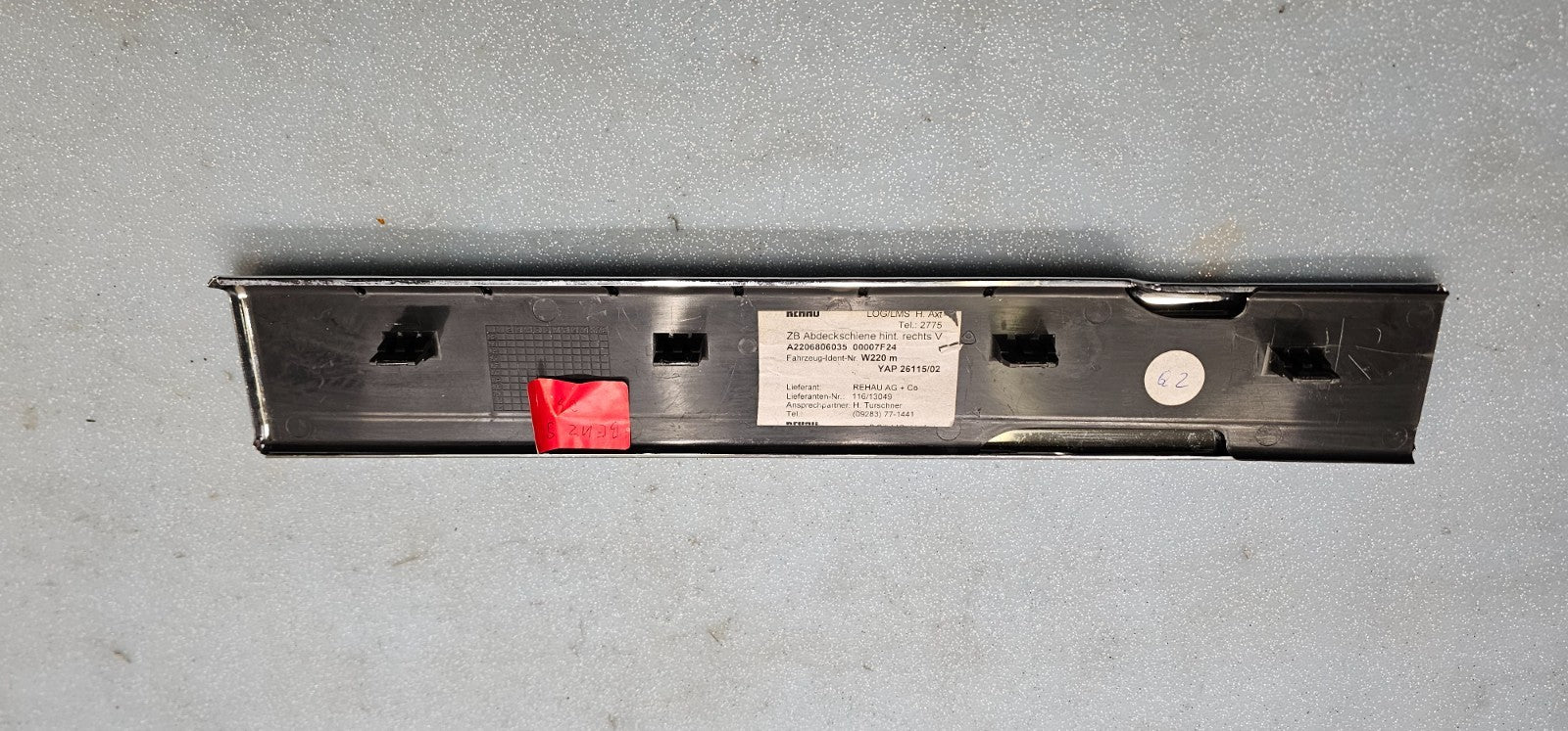 🔥03-06 MERCEDES W220 S430 FRONT LEFT RIGHT SCUFF STEP COVER PLATE PANEL OEM