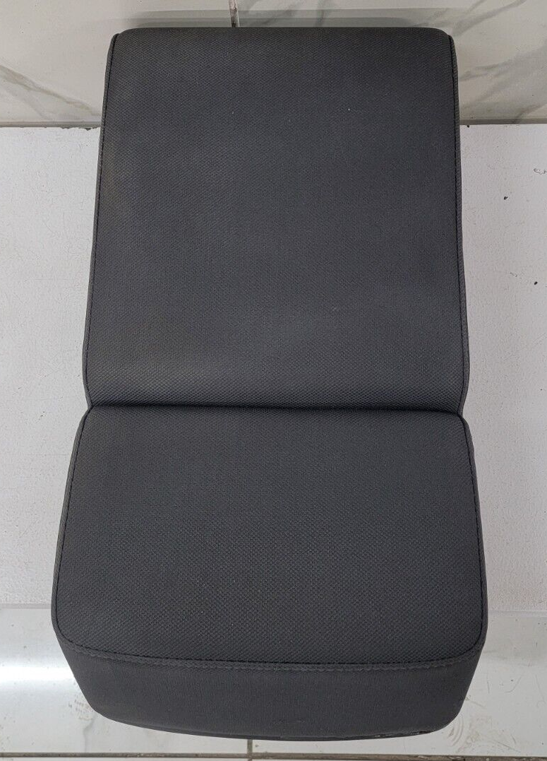 04-08 Ford F-150 Jump Seat Center Console Armrest Cup Holder Cloth Dark Gray JS1