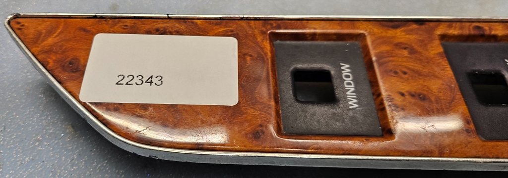 90-94 TOWN CAR FRONT RIGHT PASSENGER POWER DOOR WINDOW LOCK CONTROL SWITCH WOOD
