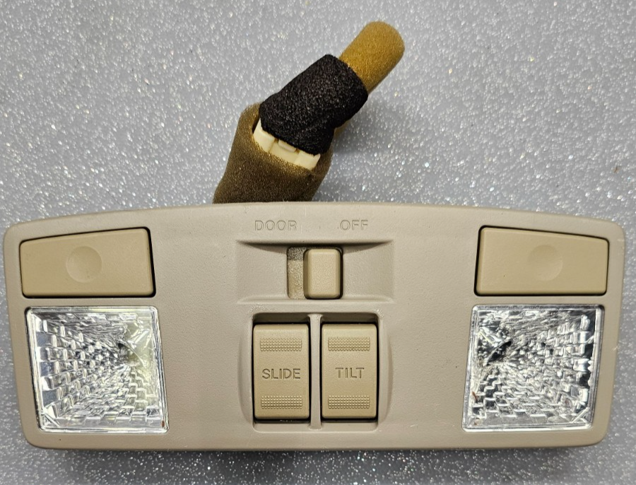 🔥07-09 Mazda CX7 Overhead Console Dome Map Light Lamp W/ Sunroof Switch TAN OEM