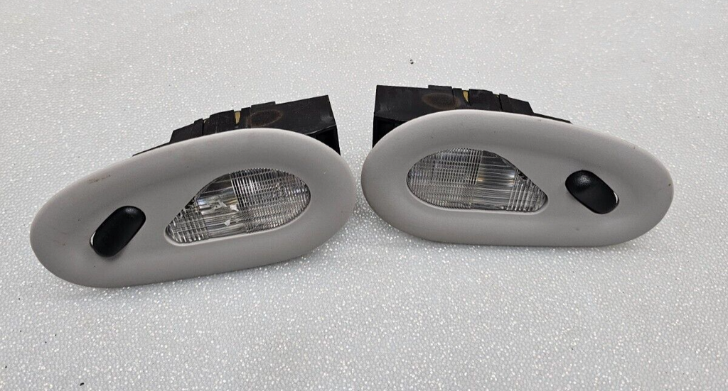 🔥03-06 Ford Expedition Excursion Rear Dome Map Lights Both LH & RH (Pair) Grey